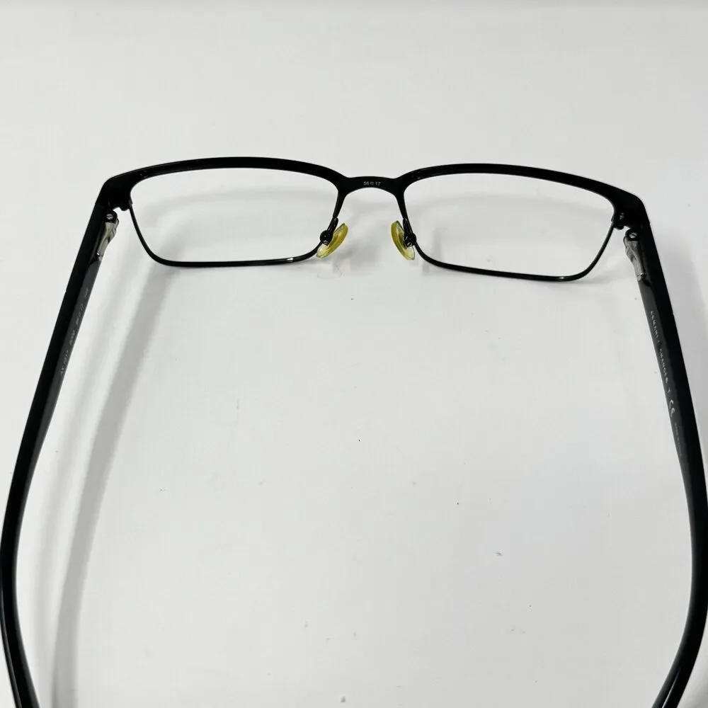 Armani Exchange AX1017 6000 Black Rectangular Eyeglass Frames 56-17-145